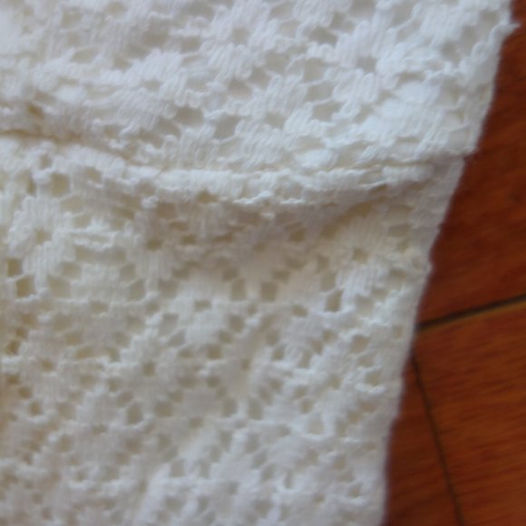 White Layered Floral Lace FormFitting Short Elegant Sexy Cocktail Dress Size XS - Picture 8 of 15